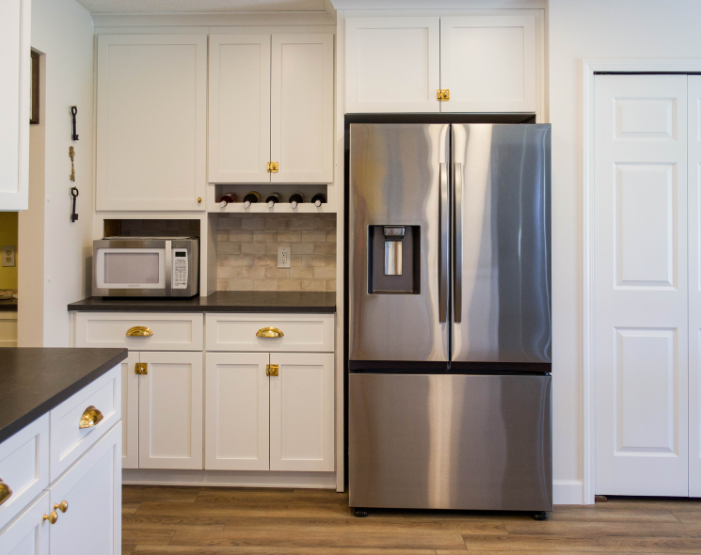 Kitchen with luxury vinyl flooring